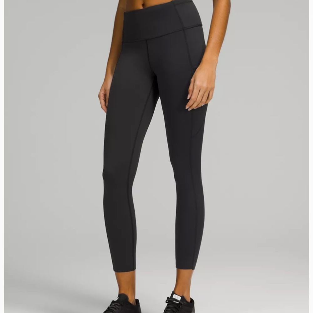 Lululemon Fast and Free High-Rise Tight 25" Black Size 6